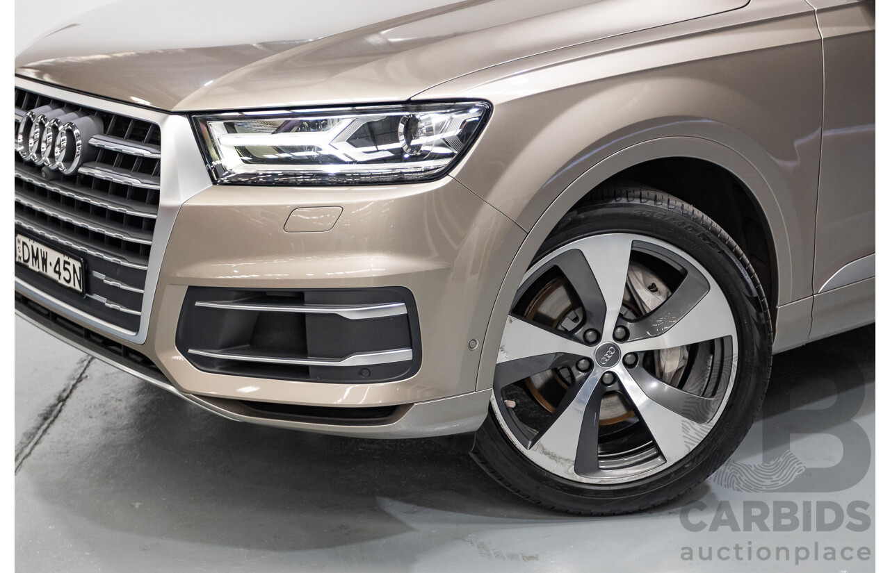 11/2015 Audi Q7 3.0 TDI Quattro (AWD) 4M 4d Wagon Carat Beige Metallic Turbo Diesel 3.0L - 7 seats