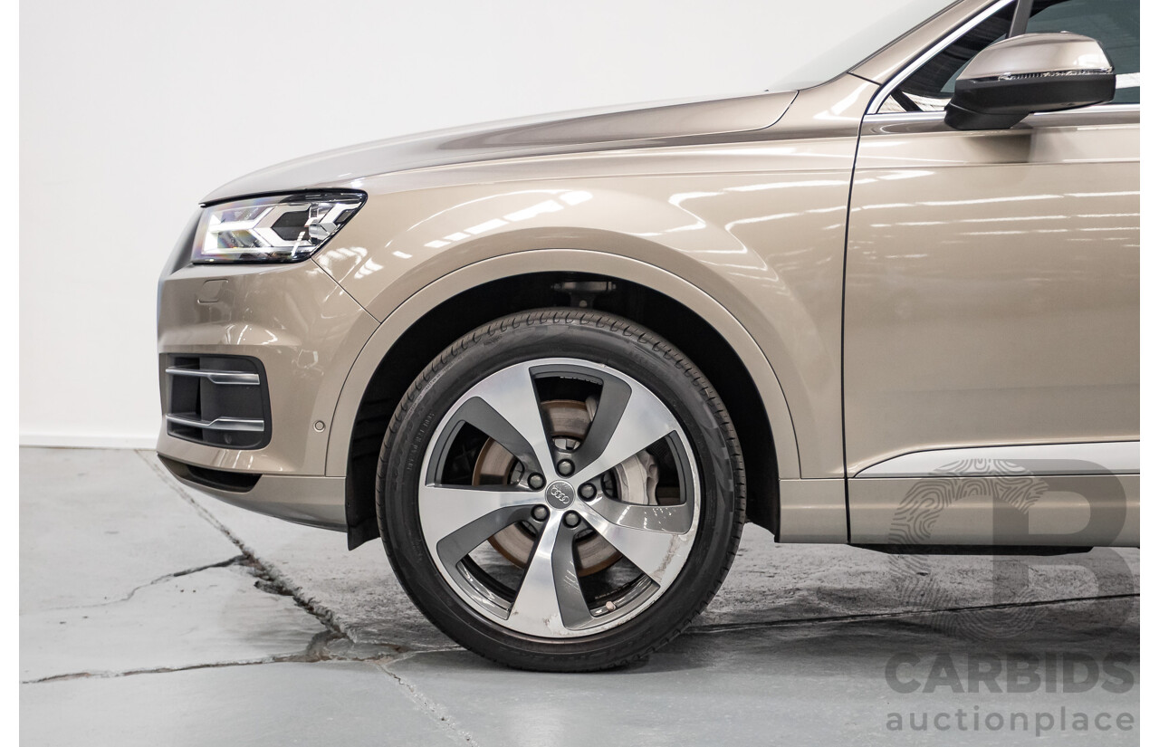11/2015 Audi Q7 3.0 TDI Quattro (AWD) 4M 4d Wagon Carat Beige Metallic Turbo Diesel 3.0L - 7 seats