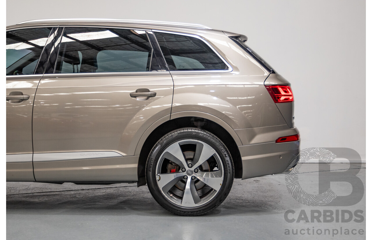 11/2015 Audi Q7 3.0 TDI Quattro (AWD) 4M 4d Wagon Carat Beige Metallic Turbo Diesel 3.0L - 7 seats