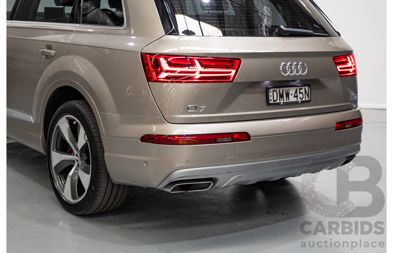 11/2015 Audi Q7 3.0 TDI Quattro (AWD) 4M 4d Wagon Carat Beige Metallic Turbo Diesel 3.0L - 7 seats