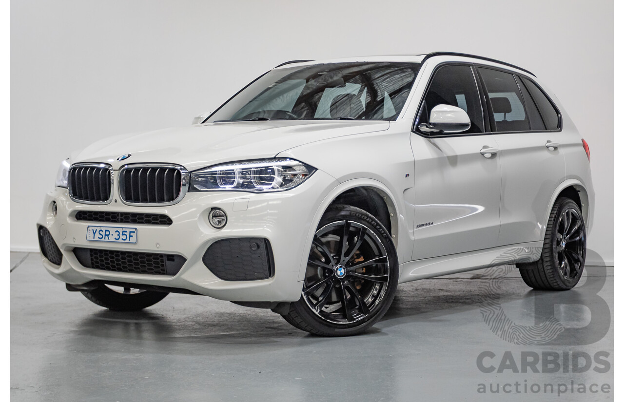 11/2015 BMW X5 xDrive30d M-Sport (AWD) F15 MY15 4D Wagon Alpine White Turbo Diesel 3.0L