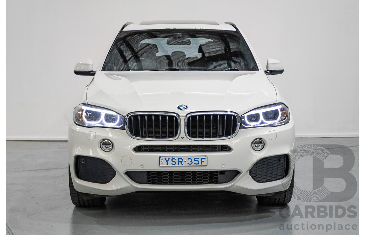 11/2015 BMW X5 xDrive30d M-Sport (AWD) F15 MY15 4D Wagon Alpine White Turbo Diesel 3.0L