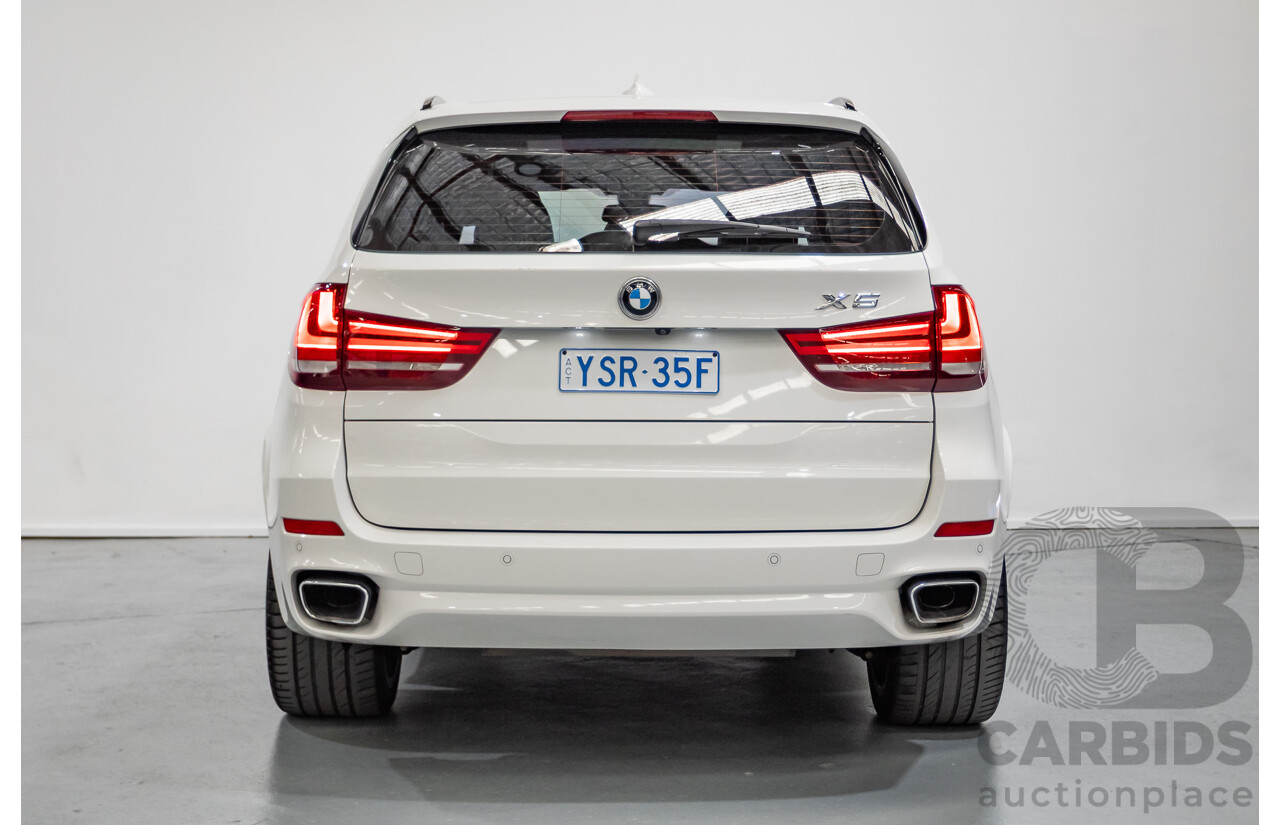 11/2015 BMW X5 xDrive30d M-Sport (AWD) F15 MY15 4D Wagon Alpine White Turbo Diesel 3.0L