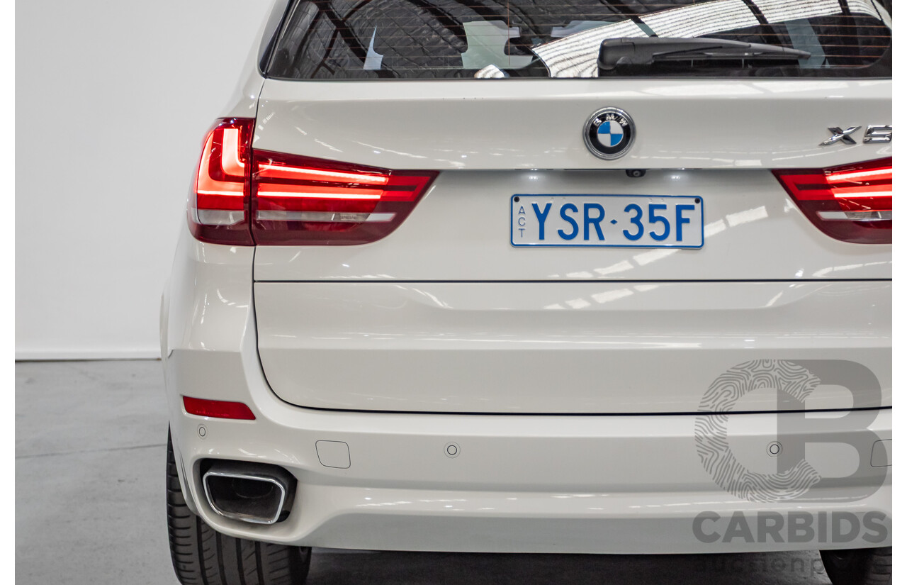 11/2015 BMW X5 xDrive30d M-Sport (AWD) F15 MY15 4D Wagon Alpine White Turbo Diesel 3.0L