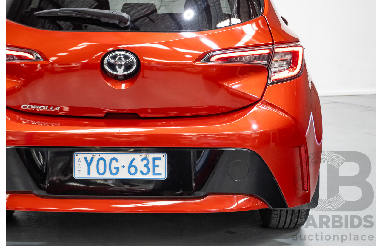 10/2018 Toyota Corolla SX MZEA12R 5D Hatchback Barcelona Red Metallic 2.0L