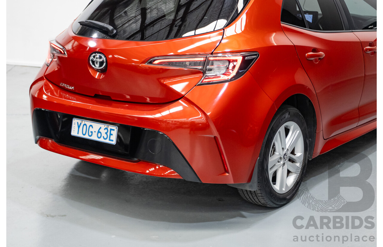 10/2018 Toyota Corolla SX MZEA12R 5D Hatchback Barcelona Red Metallic 2.0L
