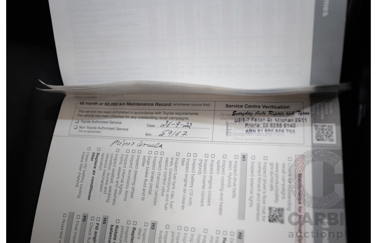 10/2018 Toyota Corolla SX MZEA12R 5D Hatchback Barcelona Red Metallic 2.0L