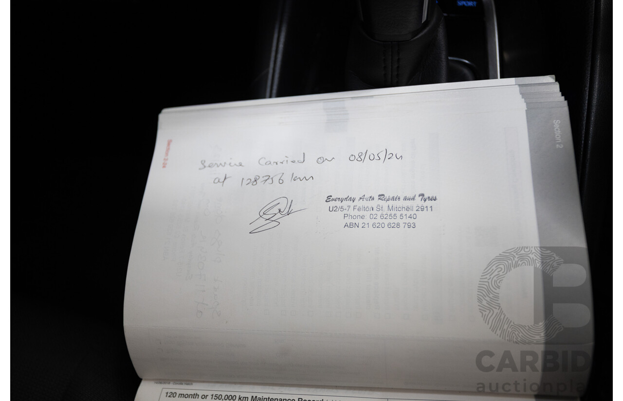 10/2018 Toyota Corolla SX MZEA12R 5D Hatchback Barcelona Red Metallic 2.0L