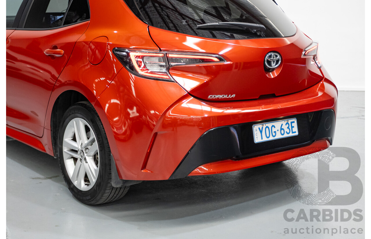 10/2018 Toyota Corolla SX MZEA12R 5D Hatchback Barcelona Red Metallic 2.0L