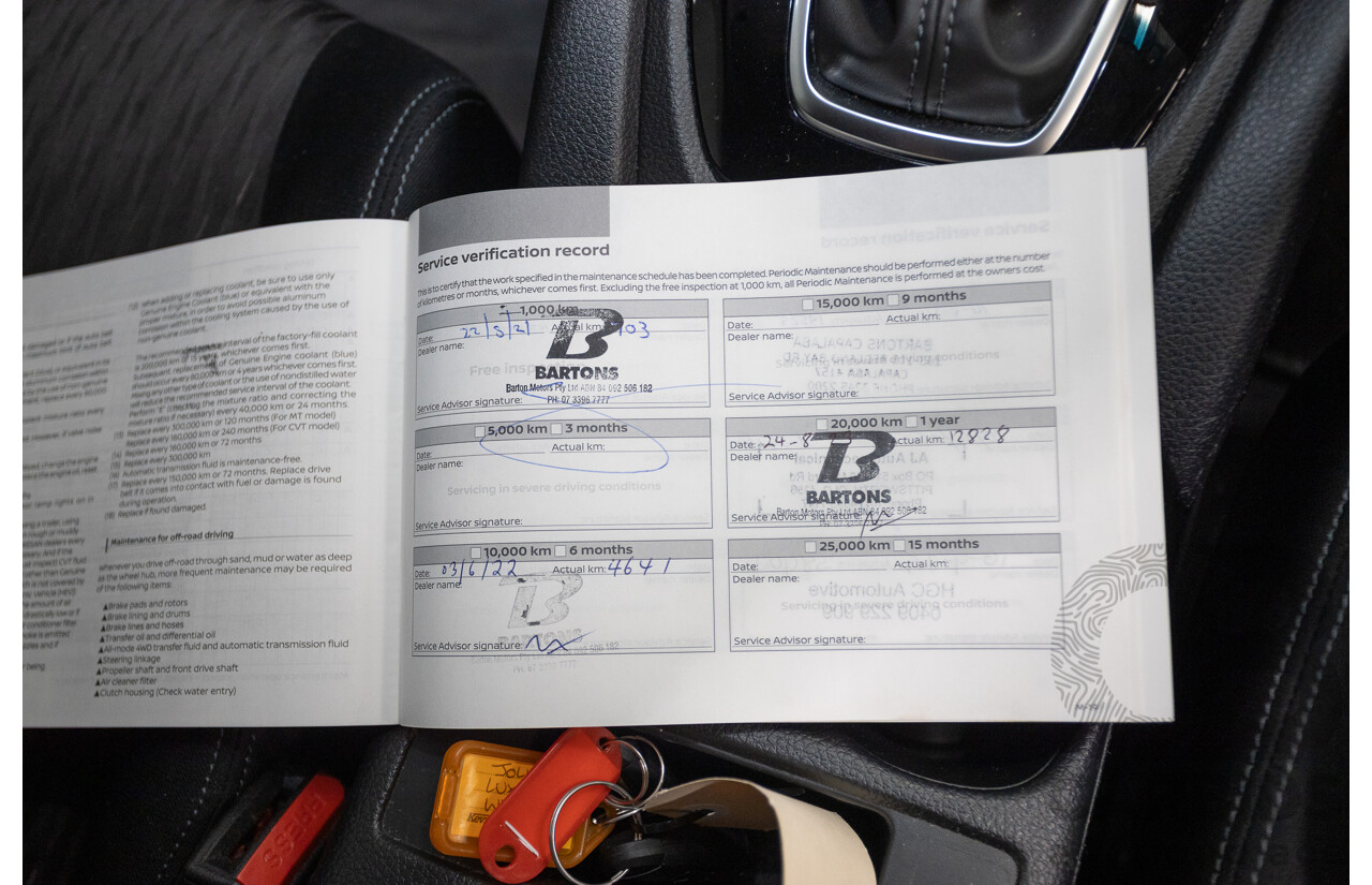 04/2021 Nissan X-Trail ST T32 MY21 4D Wagon Ivory Pearl White 2.5L - 7 Seats