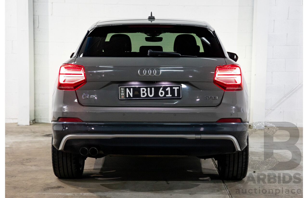 2/2017 Audi Q2 1.4 TFSI (110kw) GA MY17 4d Wagon Quantum Grey Turbo 1.4L
