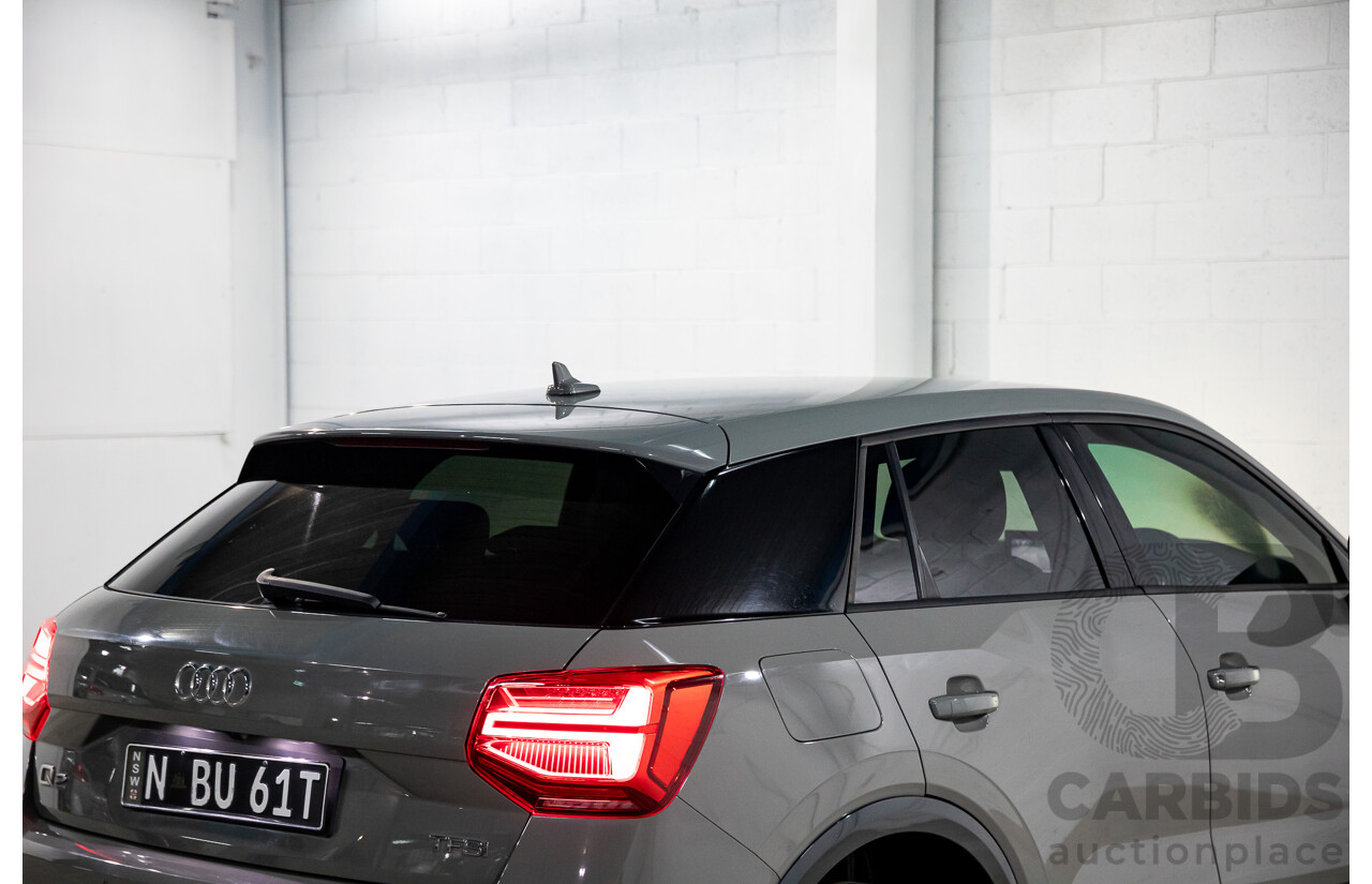 2/2017 Audi Q2 1.4 TFSI (110kw) GA MY17 4d Wagon Quantum Grey Turbo 1.4L