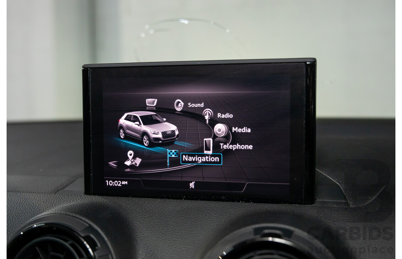 2/2017 Audi Q2 1.4 TFSI (110kw) GA MY17 4d Wagon Quantum Grey Turbo 1.4L