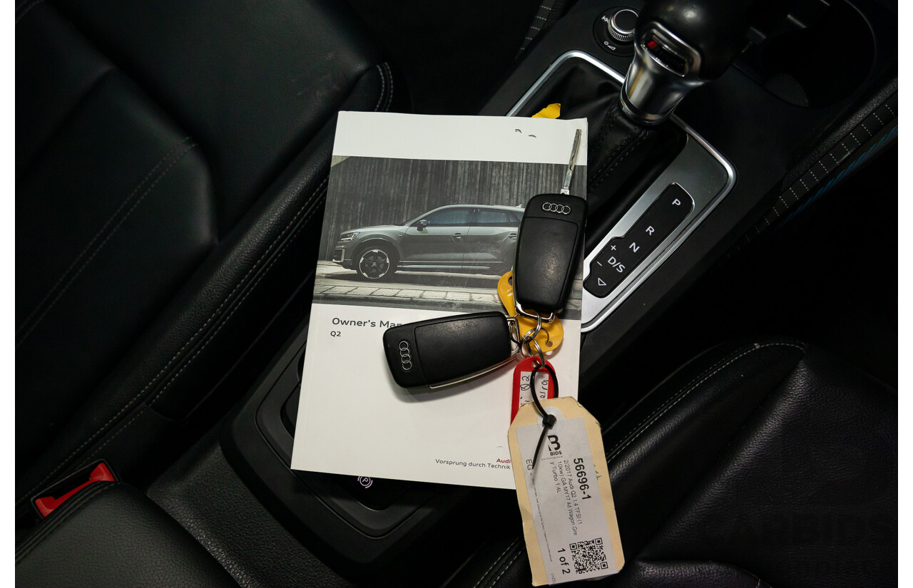 2/2017 Audi Q2 1.4 TFSI (110kw) GA MY17 4d Wagon Quantum Grey Turbo 1.4L