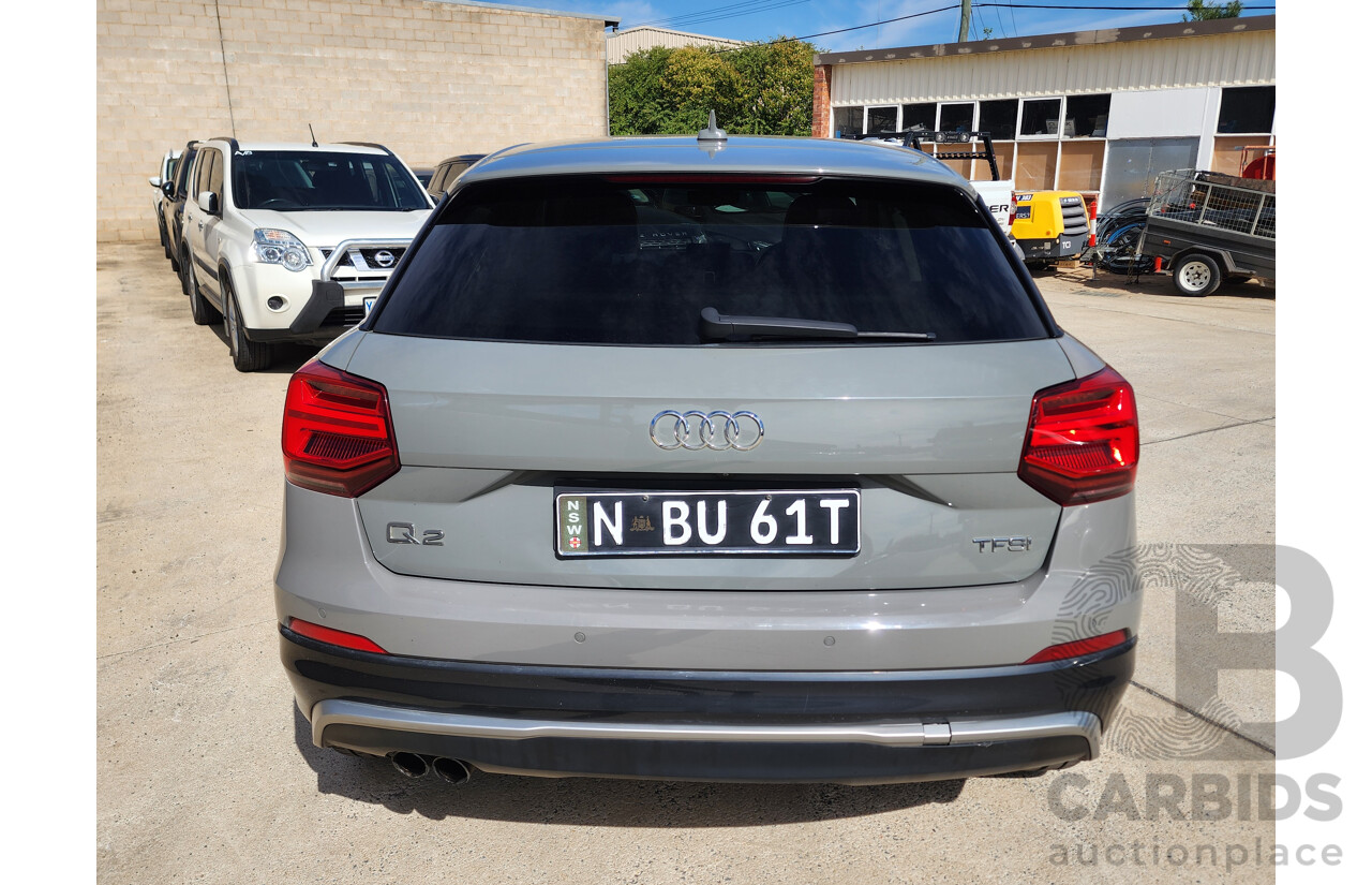 2/2017 Audi Q2 1.4 TFSI (110kw) GA MY17 4d Wagon Grey Turbo 1.4L