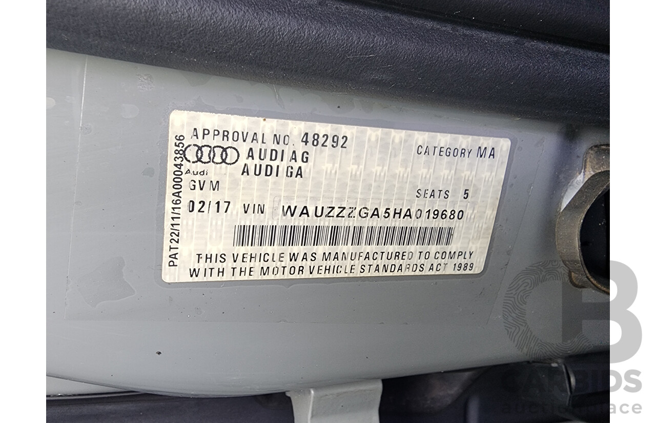 2/2017 Audi Q2 1.4 TFSI (110kw) GA MY17 4d Wagon Grey Turbo 1.4L