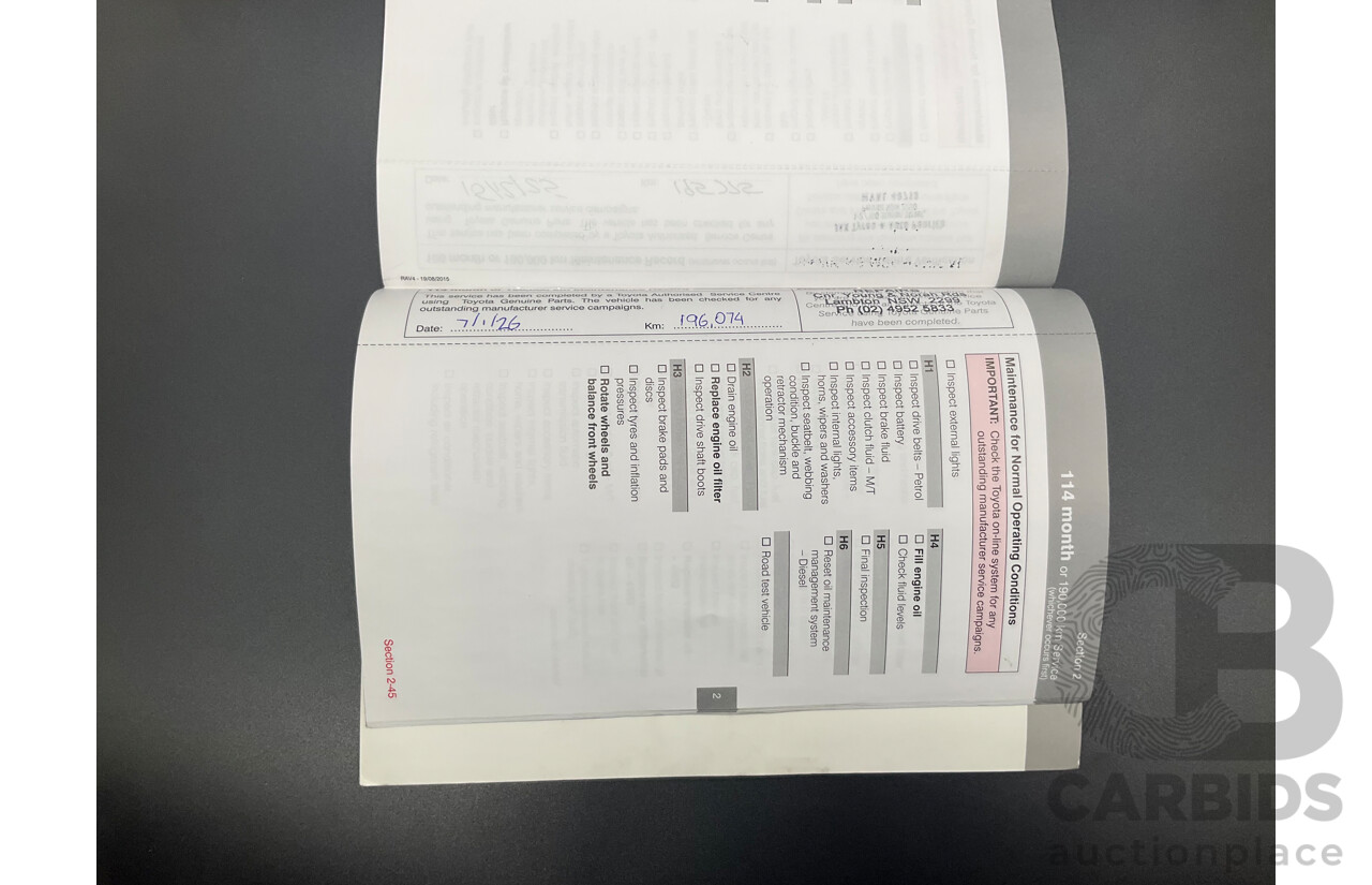 04/2016 Toyota RAV4 GX (FWD) ZSA42R MY16 4d Wagon Electric Storm Blue Metallic 2.0L