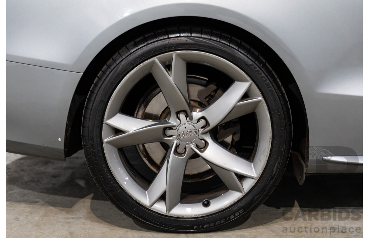 5/2011 Audi A5 3.0 TDI S-Line Quattro 8T MY11 2d Cabriolet Quartz Grey Metallic Turbo Diesel 3.0L
