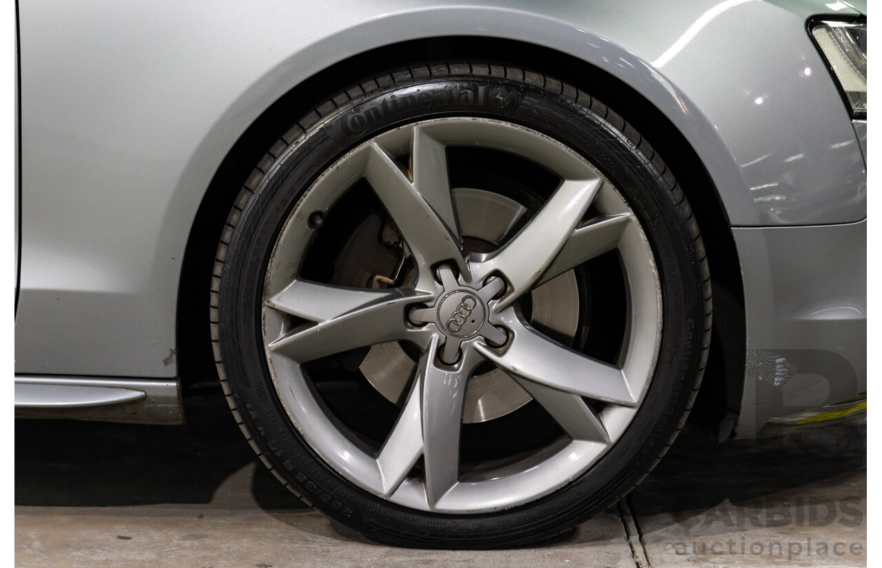 5/2011 Audi A5 3.0 TDI S-Line Quattro 8T MY11 2d Cabriolet Quartz Grey Metallic Turbo Diesel 3.0L