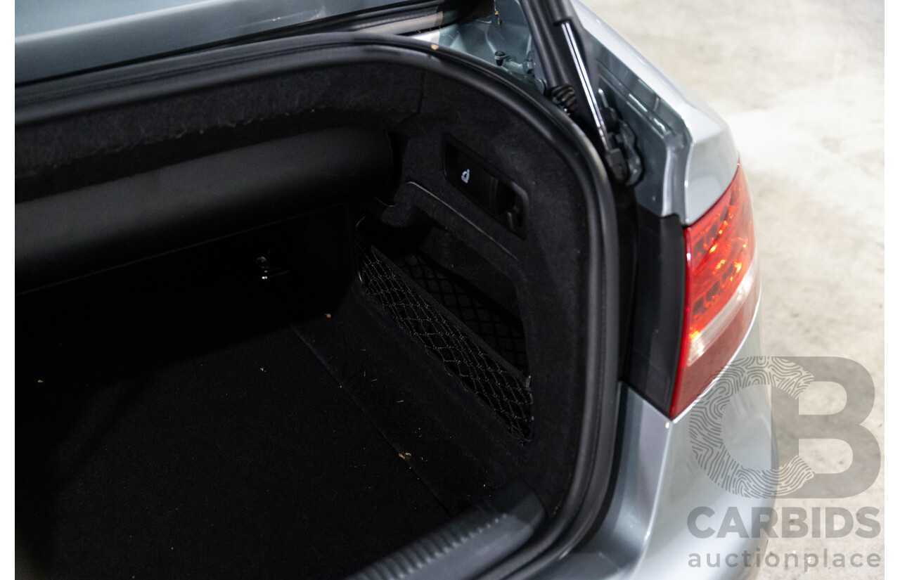 5/2011 Audi A5 3.0 TDI S-Line Quattro 8T MY11 2d Cabriolet Quartz Grey Metallic Turbo Diesel 3.0L