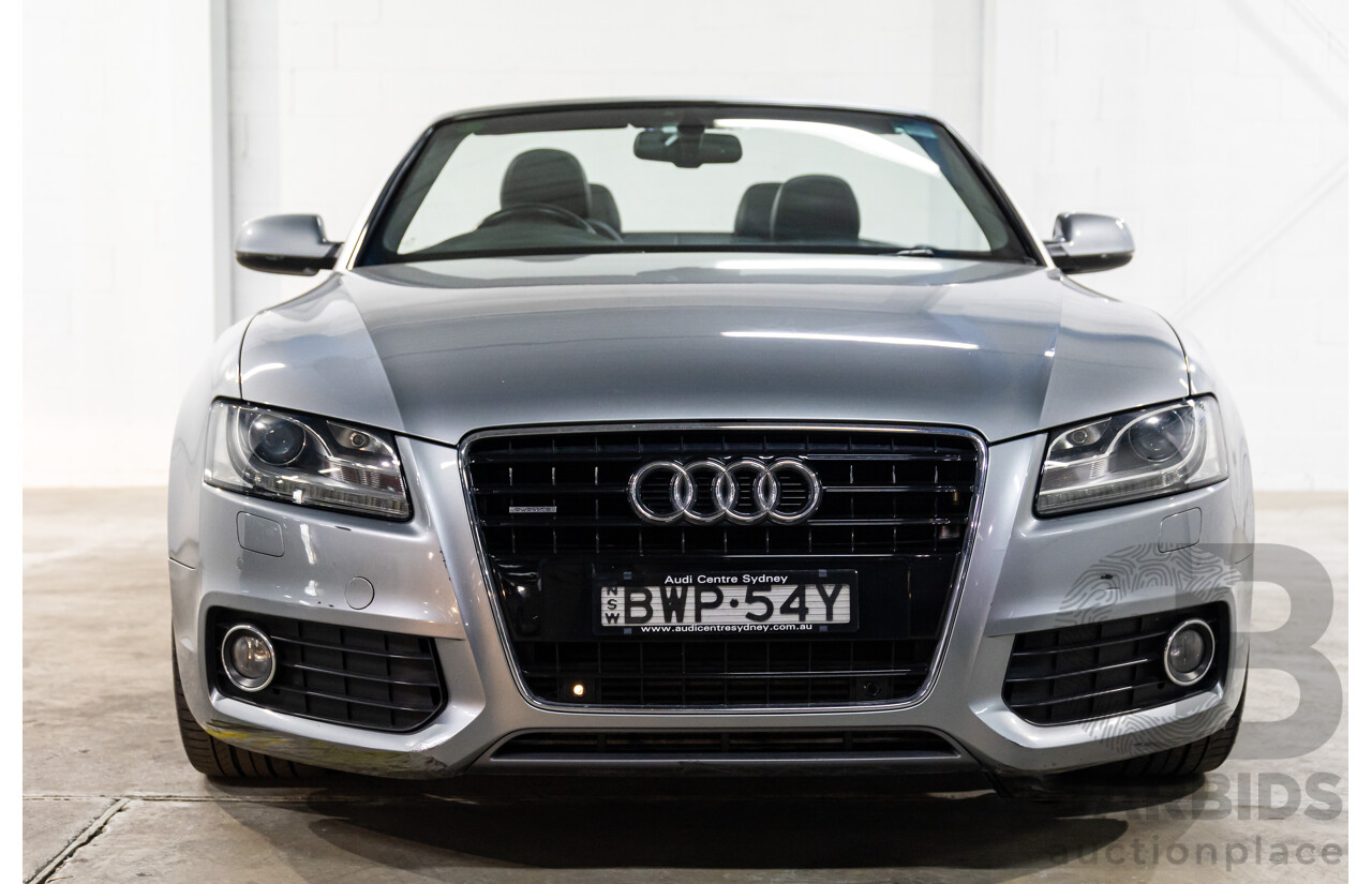 5/2011 Audi A5 3.0 TDI S-Line Quattro 8T MY11 2d Cabriolet Quartz Grey Metallic Turbo Diesel 3.0L