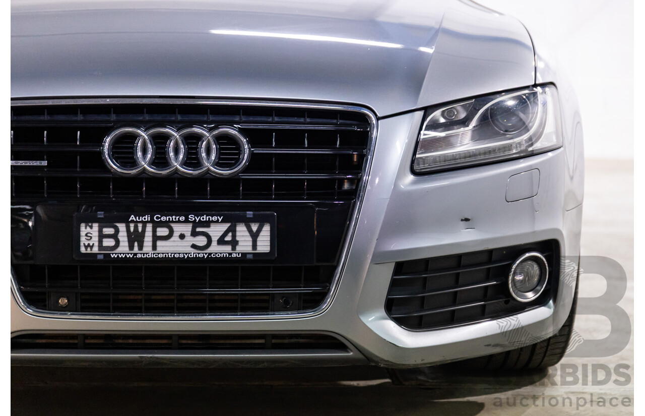 5/2011 Audi A5 3.0 TDI S-Line Quattro 8T MY11 2d Cabriolet Quartz Grey Metallic Turbo Diesel 3.0L