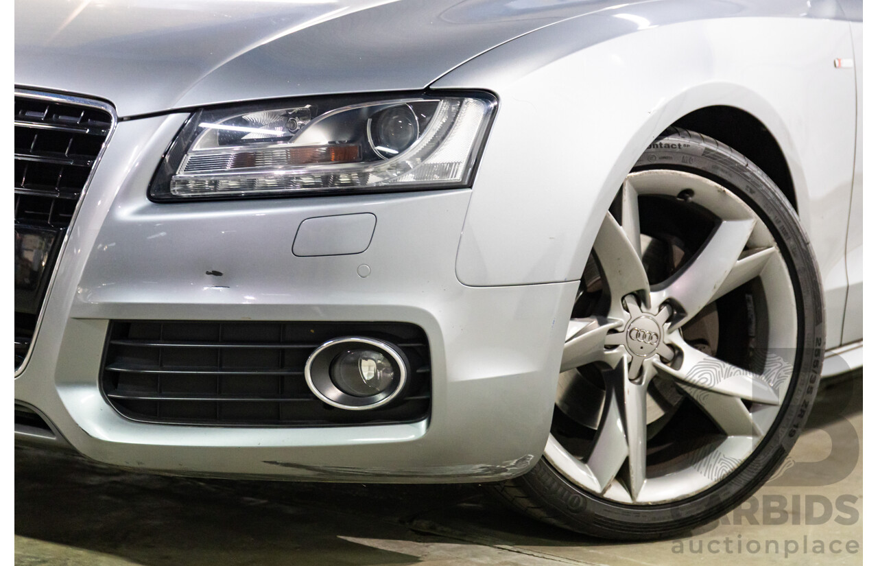5/2011 Audi A5 3.0 TDI S-Line Quattro 8T MY11 2d Cabriolet Quartz Grey Metallic Turbo Diesel 3.0L
