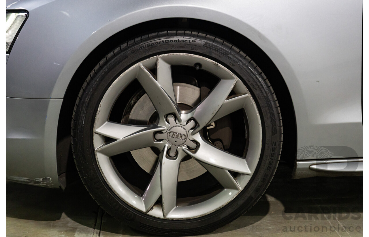 5/2011 Audi A5 3.0 TDI S-Line Quattro 8T MY11 2d Cabriolet Quartz Grey Metallic Turbo Diesel 3.0L