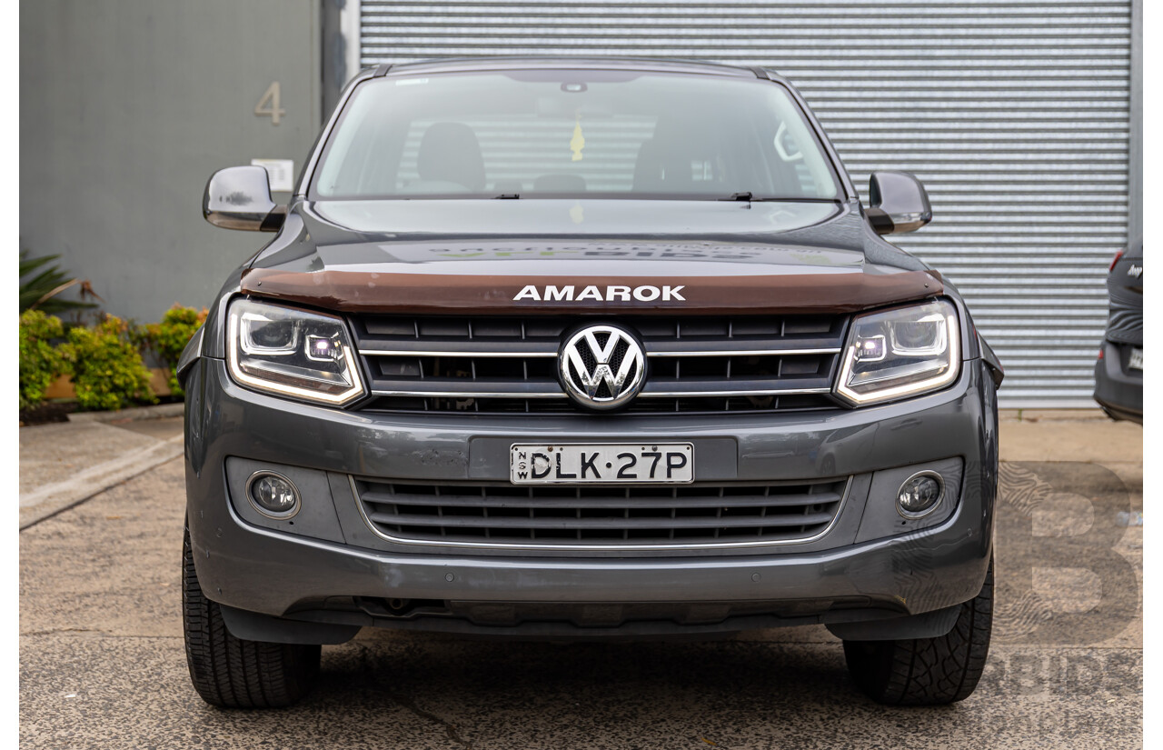 10/2016 Volkswagen Amarok TDI420 Highline (4x4) 2H MY16 Dual Cab Utility Natural Grey Metallic Turbo Diesel 2.0L