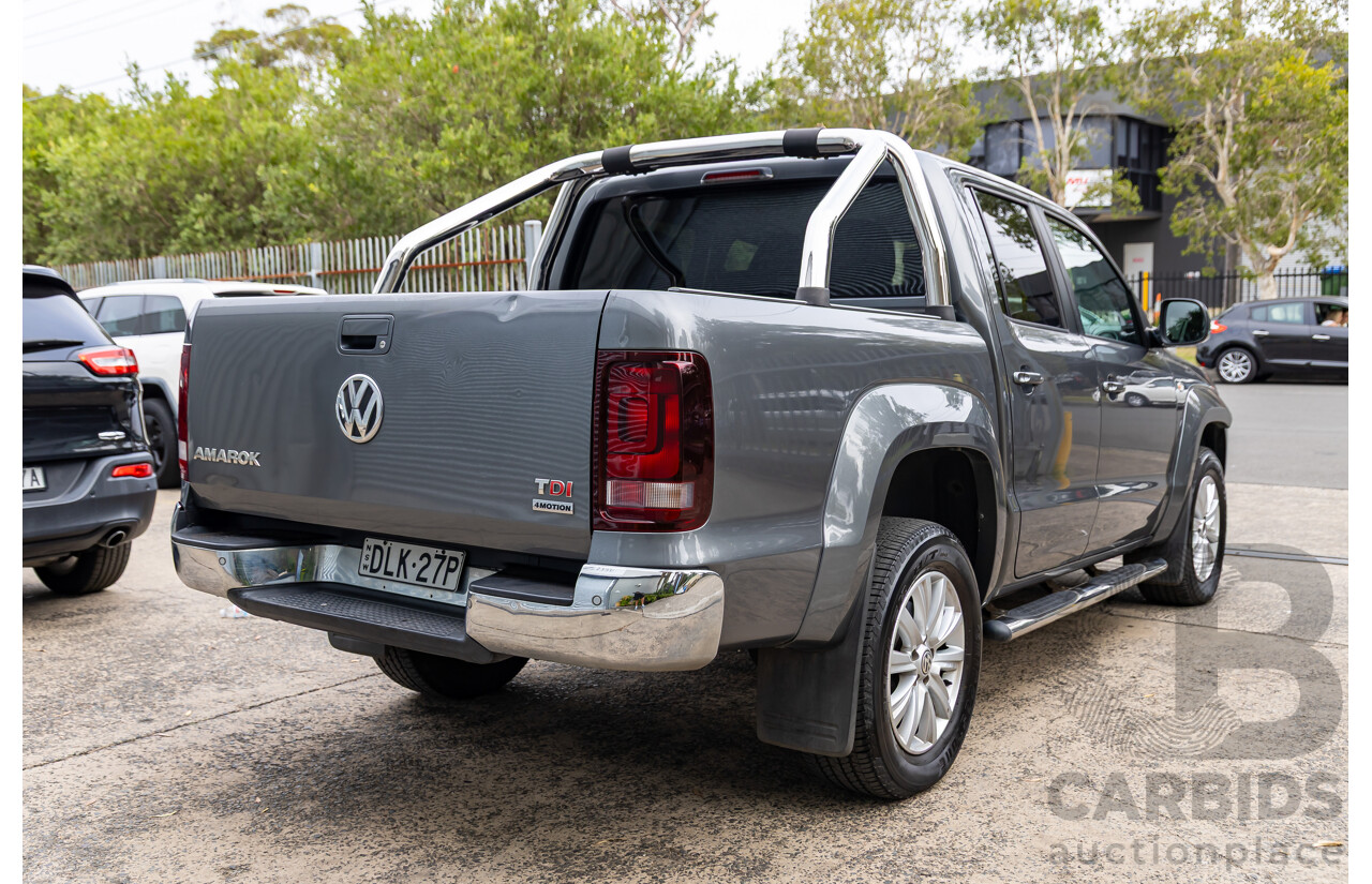 10/2016 Volkswagen Amarok TDI420 Highline (4x4) 2H MY16 Dual Cab Utility Natural Grey Metallic Turbo Diesel 2.0L