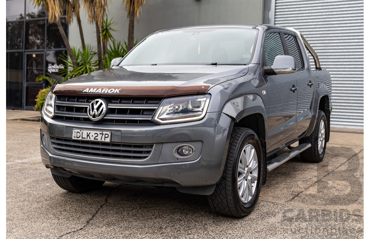 10/2016 Volkswagen Amarok TDI420 Highline (4x4) 2H MY16 Dual Cab Utility Natural Grey Metallic Turbo Diesel 2.0L