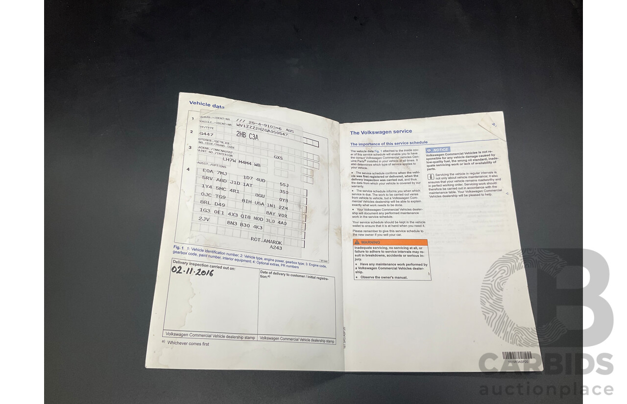 10/2016 Volkswagen Amarok TDI420 Highline (4x4) 2H MY16 Dual Cab Utility Natural Grey Metallic Turbo Diesel 2.0L