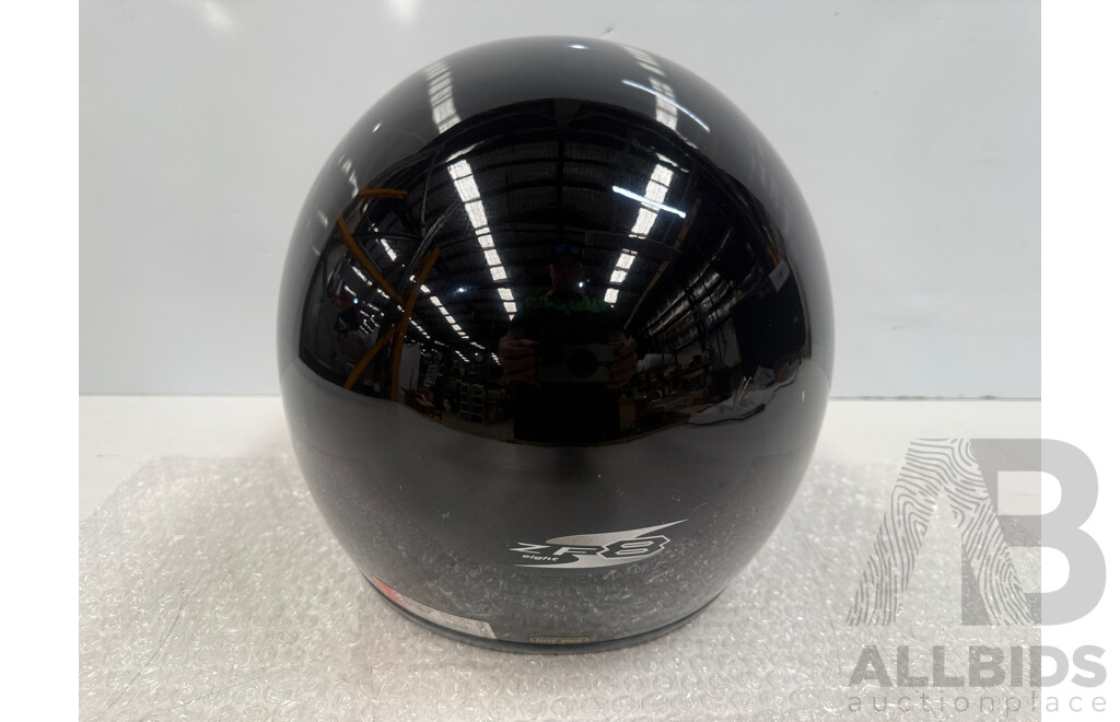 HJC ZF-8 Large Road Motorcycle Helmet + Spare Clear Visor + 2001 THH T-992 Medium Road Motorcycle Helmet