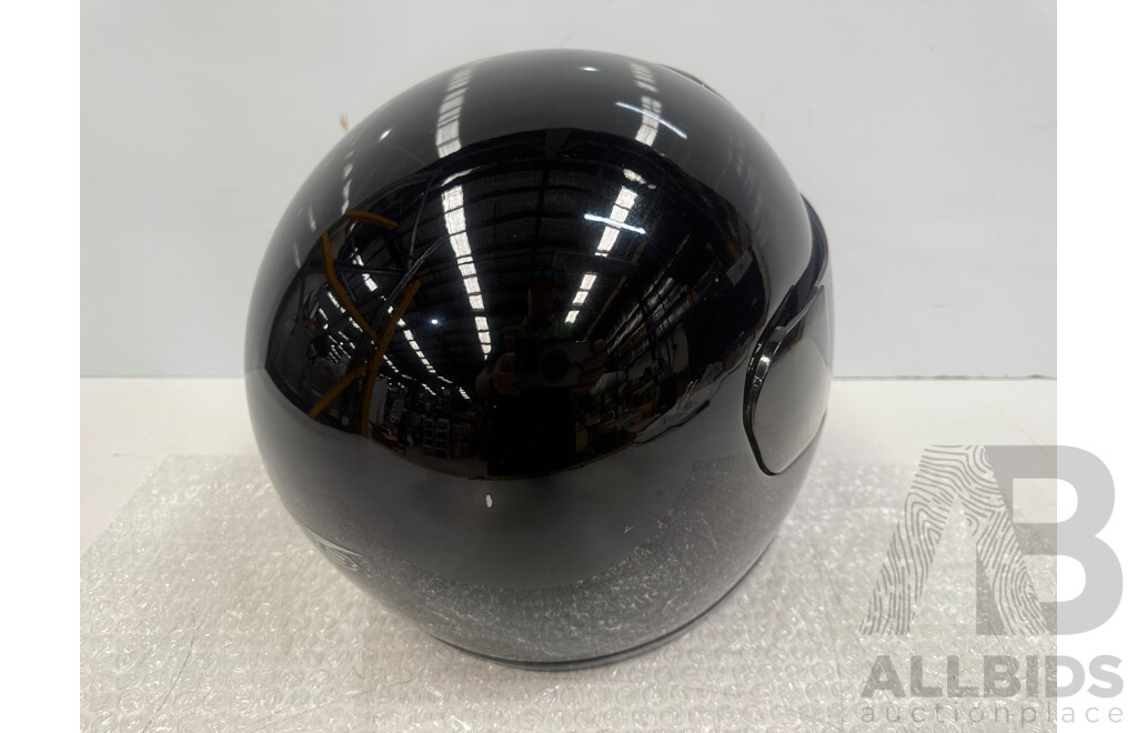 HJC ZF-8 Large Road Motorcycle Helmet + Spare Clear Visor + 2001 THH T-992 Medium Road Motorcycle Helmet
