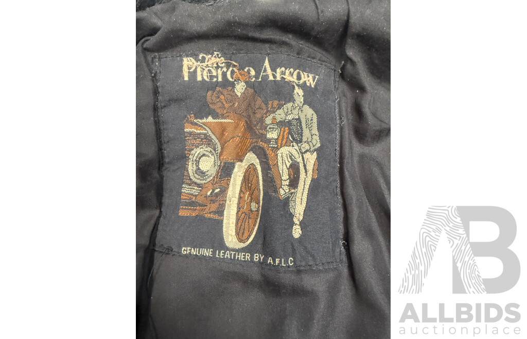 the Pierce Arrow Large Black Leather Jacket + 2x Leather Gloves + Dririder 3XL Motorcycle Riding Wet Weather Riding Jacket