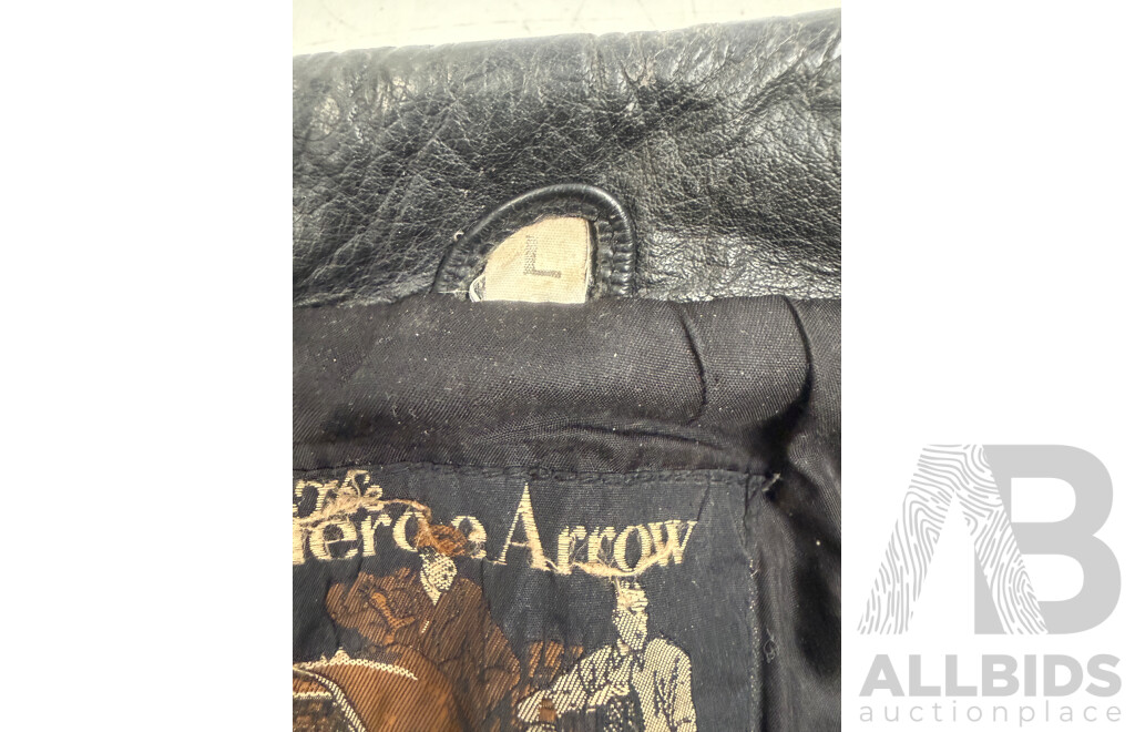 the Pierce Arrow Large Black Leather Jacket + 2x Leather Gloves + Dririder 3XL Motorcycle Riding Wet Weather Riding Jacket