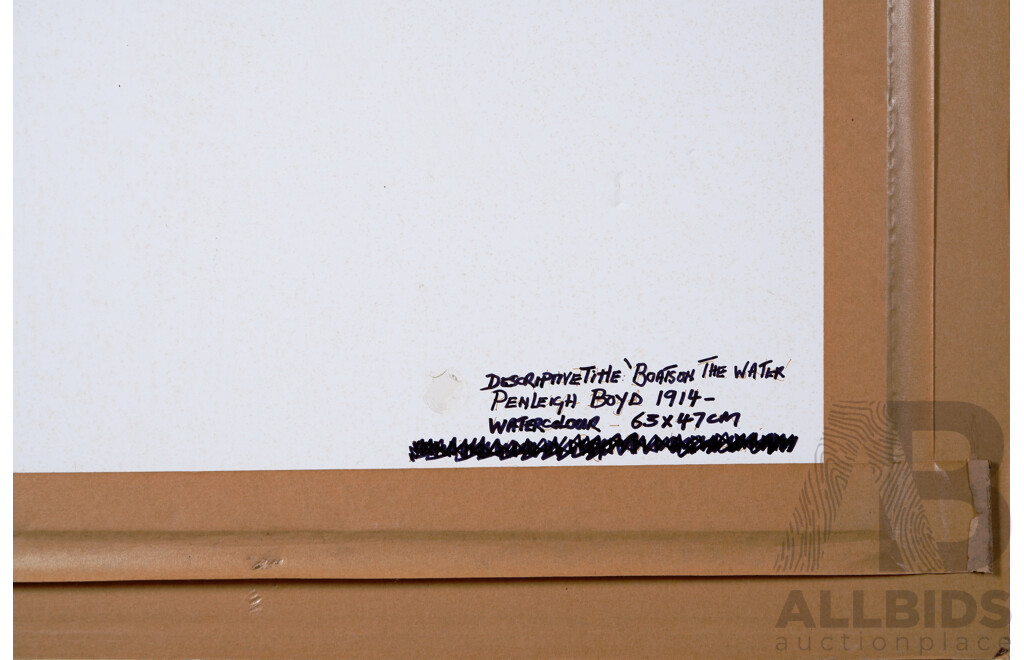 Penleigh Boyd, (19th/20th Centuries, British-Born Australian, 1890-1923), Untitled (Rose Bay - Sydney Harbour) (1914), Watercolour, 79 x 95 cm (frame)