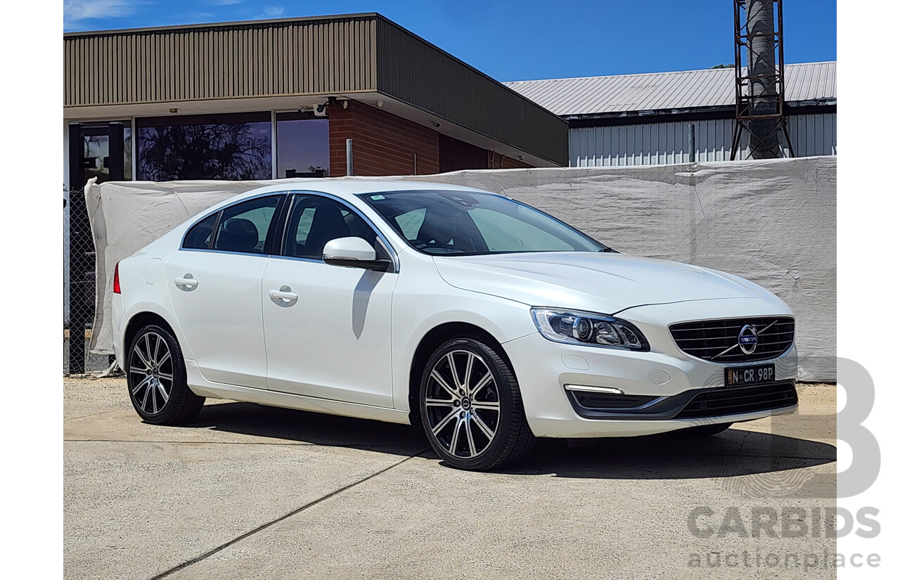 6/2015 Volvo S60 T5 Luxury F MY16 4d Sedan White 2.0L