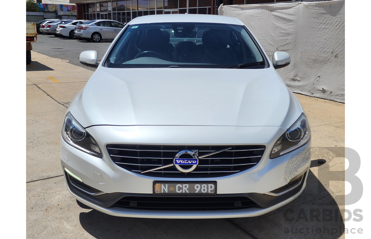 6/2015 Volvo S60 T5 Luxury F MY16 4d Sedan White 2.0L