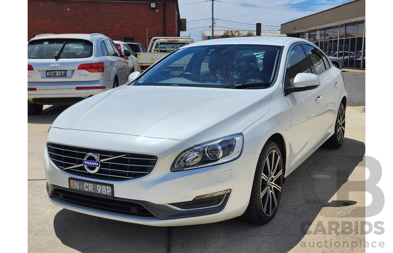 6/2015 Volvo S60 T5 Luxury F MY16 4d Sedan White 2.0L