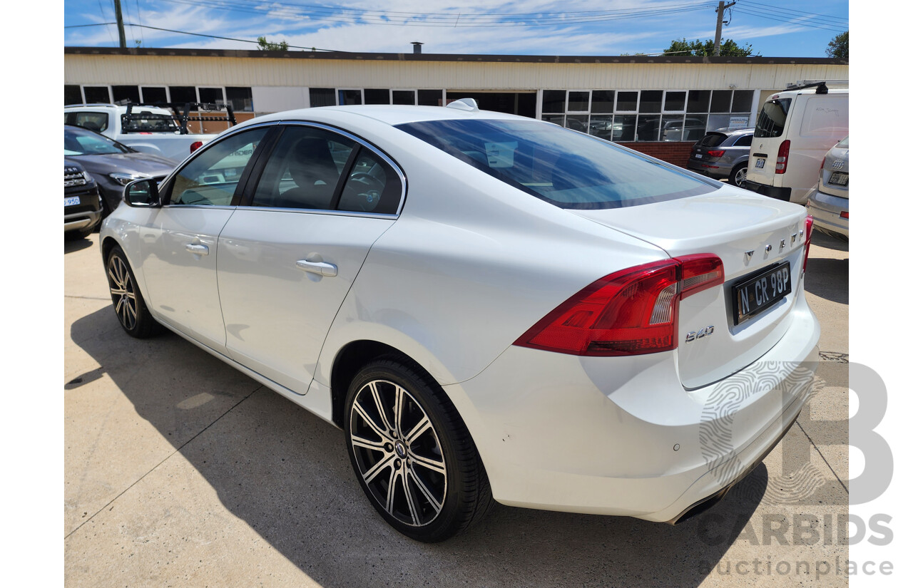 6/2015 Volvo S60 T5 Luxury F MY16 4d Sedan White 2.0L