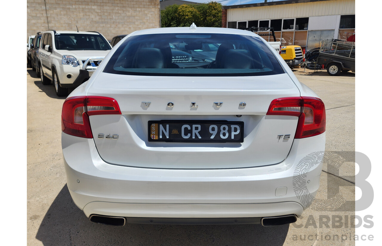 6/2015 Volvo S60 T5 Luxury F MY16 4d Sedan White 2.0L