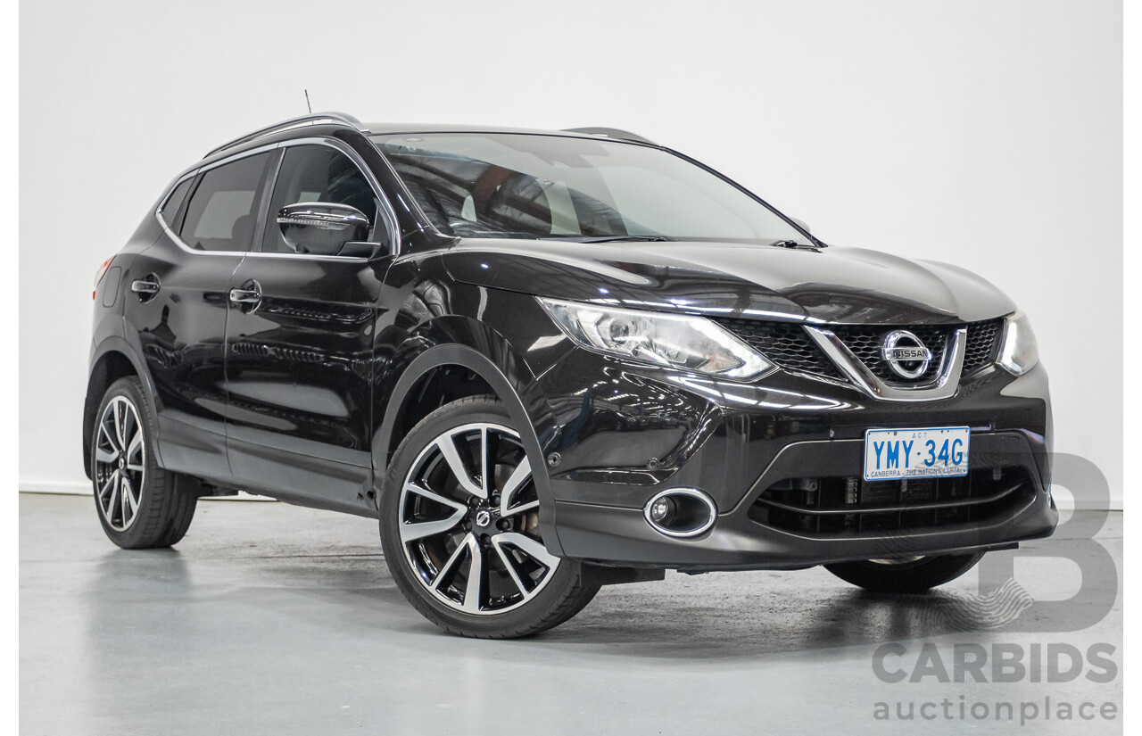1/2016 Nissan Qashqai TI J11 4d Wagon Black Pearl Metallic 2.0L