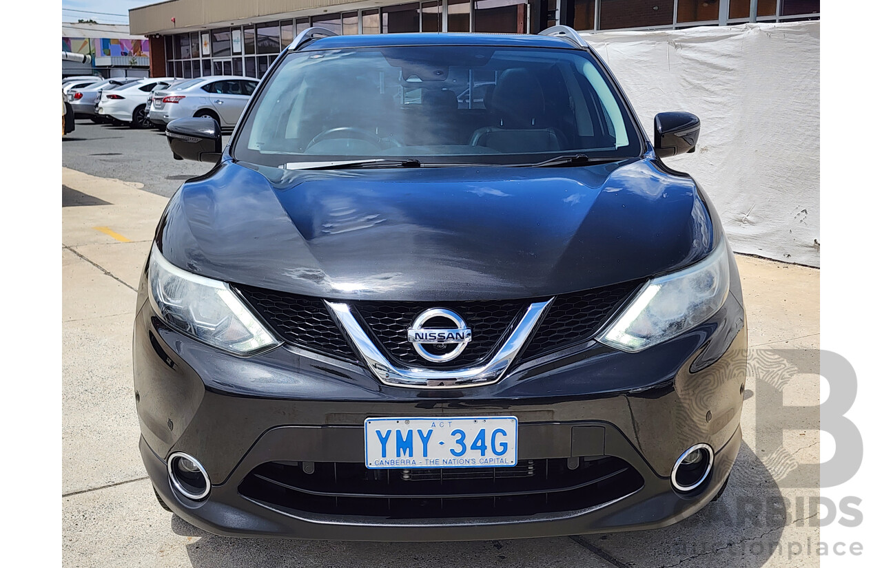 1/2016 Nissan Qashqai TI (4x2) J11 4d Wagon Black 2.0L