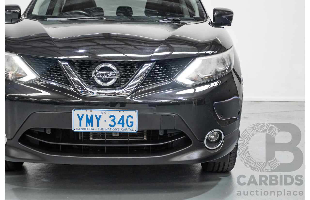 1/2016 Nissan Qashqai TI J11 4d Wagon Black Pearl Metallic 2.0L