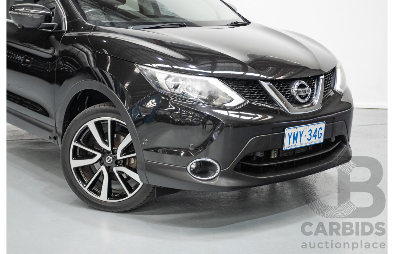 1/2016 Nissan Qashqai TI J11 4d Wagon Black Pearl Metallic 2.0L