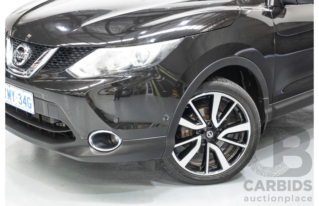 1/2016 Nissan Qashqai TI J11 4d Wagon Black Pearl Metallic 2.0L