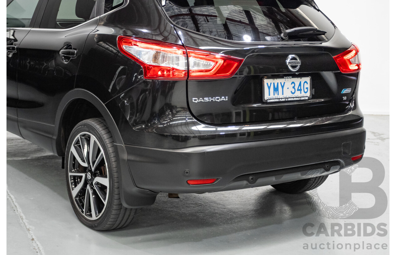 1/2016 Nissan Qashqai TI J11 4d Wagon Black Pearl Metallic 2.0L