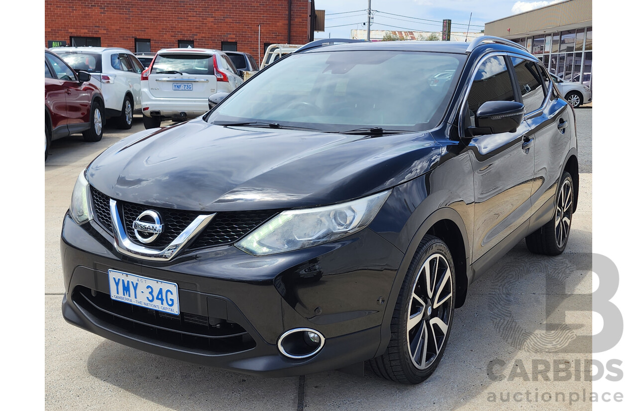 1/2016 Nissan Qashqai TI (4x2) J11 4d Wagon Black 2.0L