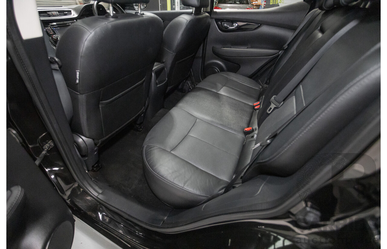 1/2016 Nissan Qashqai TI J11 4d Wagon Black Pearl Metallic 2.0L